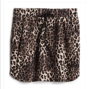 Renee C - Leopard Knit Short Skirt
